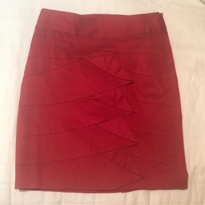 Red pencil skirt, “The limited” brand, size 4,